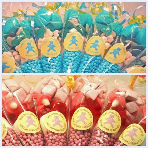 Personalised Baby Shower Sweet cones | Fabulous Partyware Baby Shower Gift Bags, Baby Shower ...