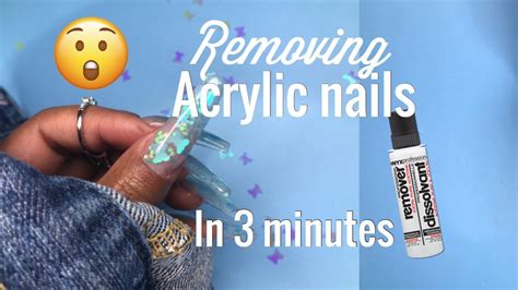 How to Remove acrylic nails at home | try out the 3 minute nail remover hack - YouTube