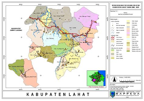 Peta Kota: Peta Kabupaten Lahat