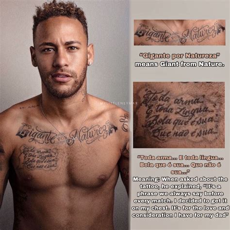 Neymar Jr’s Tattoos meaning