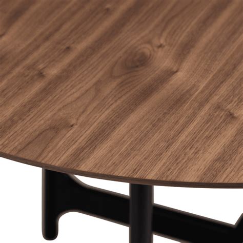 Walnut round dining table "OOID" - minimalist-store.com