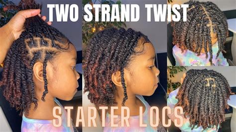 HOW TO| STARTER LOCS WITH 2 STRAND TWIST ON MY DAUGHTER| CREOLEJAZZ # ...