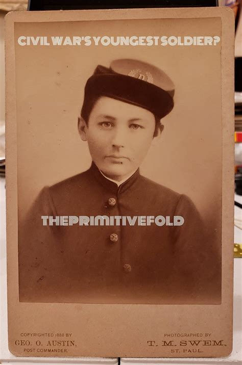 Civil War's Youngest Soldier? | Period Photos & Examinations | Civil war, Soldier, War