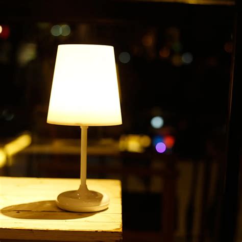 5V 1.5W Remote Control LED Table Lamp Bedroom Bedside Night Light Home Fixture Decoration USB ...