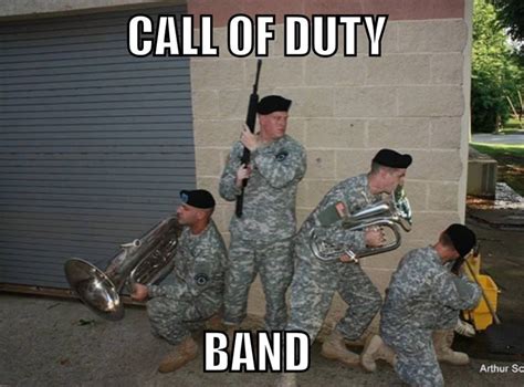 The 129th Army Band tuba section at their finest | Band jokes, Marching band humor, Band humor