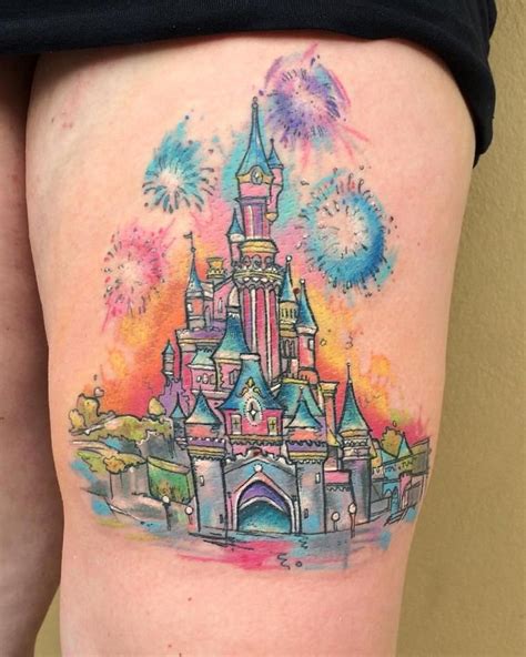 Disney Castle Tattoo Sleeve | Small Tattoo Designs