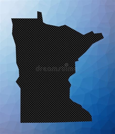 Minnesota geometric map. stock vector. Illustration of infographic ...