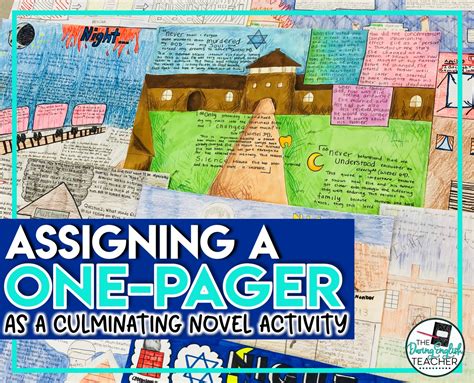 Assigning a One-Pager as a Culminating Project | The Daring English Teacher