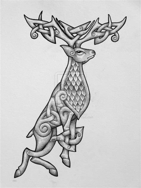 Celtic Stag by Tattoo-Design on deviantART | Mythology tattoos, Stag ...