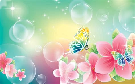 Flowers And Bubbles Wallpapers - Wallpaper Cave