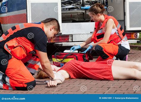 Young Girl Fainting in Hot Day Stock Image - Image of rescue, therapy ...