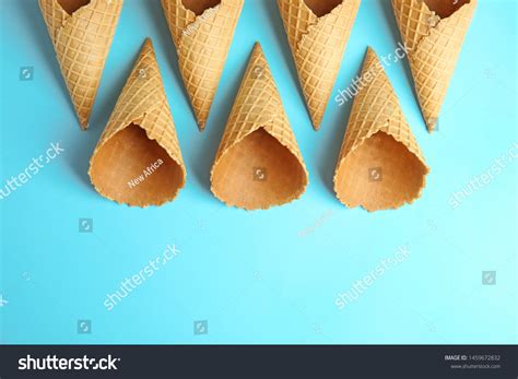 Empty Wafer Ice Cream Cones On Stock Photo 1459672832 | Shutterstock