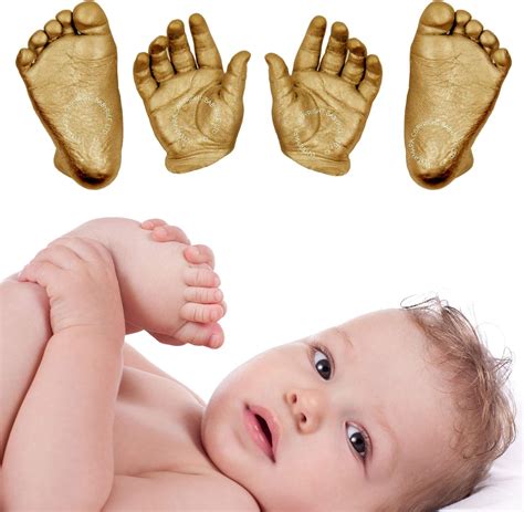 BabyRice 3D Handprints Footprints Baby Casting Kit Cast Baby's Hand and ...