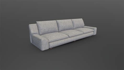 Grey Sofa - Download Free 3D model by Raphael Escamilla (@Raffey) [e94e158] - Sketchfab