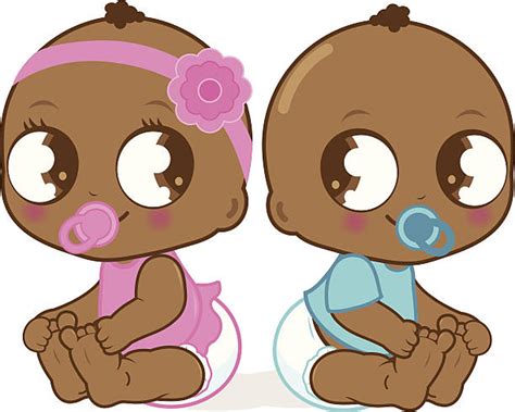 Clip Art Of A African American Twin Boys Illustrations, Royalty-Free Vector Graphics & Clip Art ...