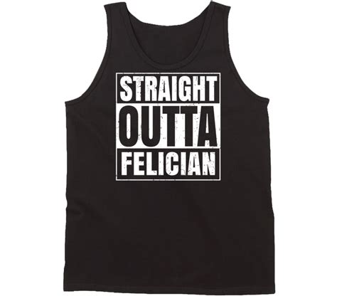 Felician NJ University College Straight Outta Graduation Parody Tanktop