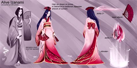 Brittni Jensen - Alive Izanami smite skin concept - fanart