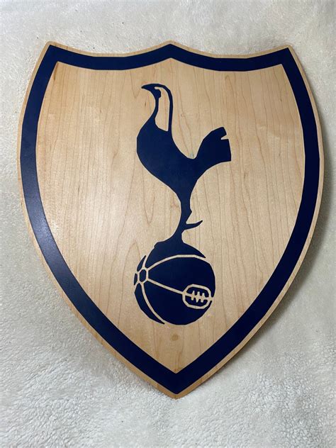 Custom Tottenham Crest | Handmade Wooden Epoxy Wall Art | Soccer Pride Handcrafted Crest ...