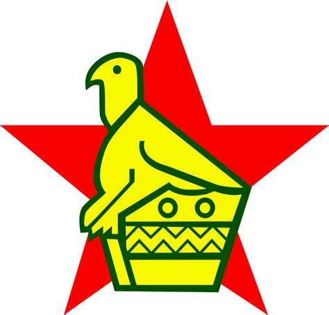 Zimbabwe, Zimbabwe - Zimbabwe Bird And Star Clipart - Full Size Clipart ...