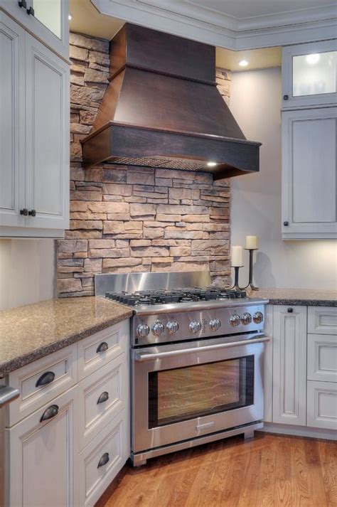 38+ Unique Stacked Stone Backsplash Kitchen Background - Desain ...