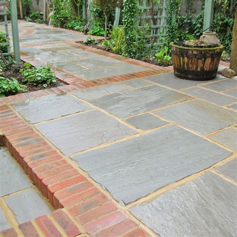 Bradstone Natural Sandstone Paving in Silver Grey | Patio stones, Patio ...