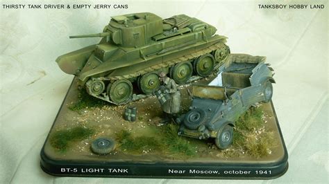 MODELLOURS WORKSHOP: Russian BT-5 tank & thirsty driver