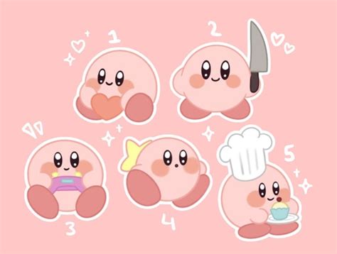 Kirby Sticker / Video Game Vinyl Sticker / Cute Kawaii | Etsy