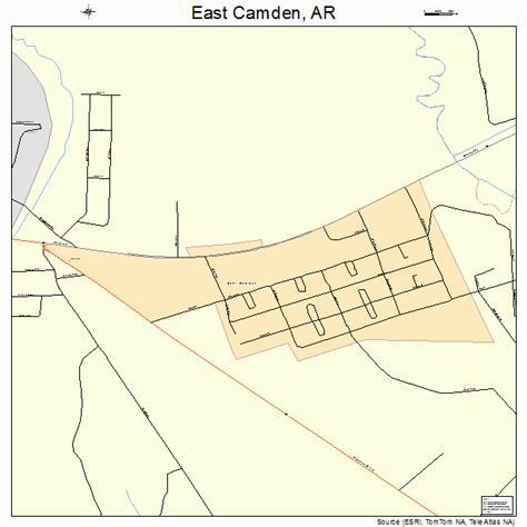 East Camden Arkansas Street Map 0520440