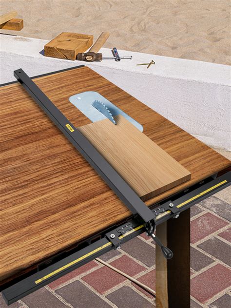 VEVOR Table Saw Fence System, 37"×57" Classic Table Saw Fence Rail, Metric/Imperial Scale ...