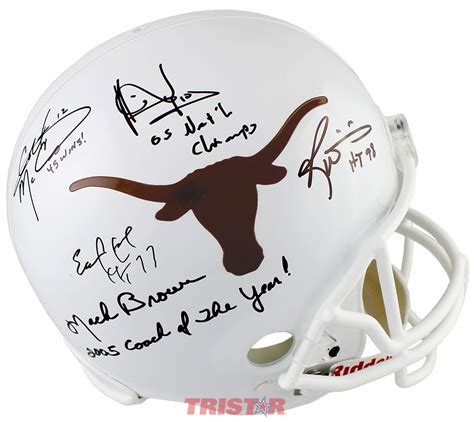 Texas Legends Autographed UT Longhorns Helmet - McCoy, Young & More