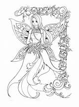 Printable Coloring Pages  Fairy coloring pages sketch template
