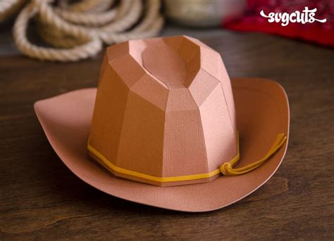 Paper Cowboy Hat Template - Card Template