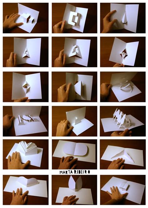 Pop-Ups Design by Marta Ribeiro, via Behance | Paper pop, Pop out cards, Pop up art