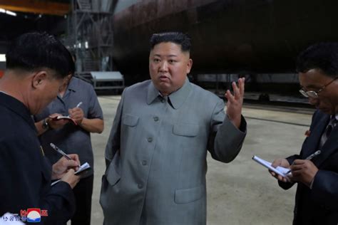 DPRK's Kim Jong Un inspects newly built submarine | Cambodianess