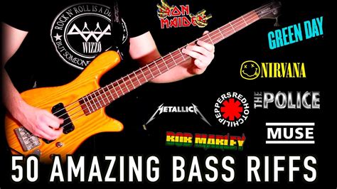 50 Amazing Bass Riffs | Part TWO - YouTube