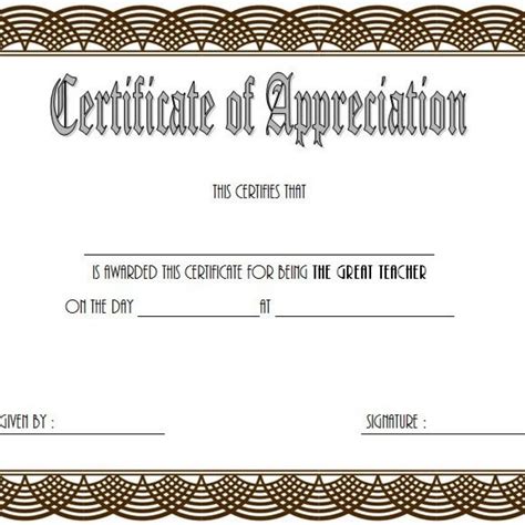 10+ Teacher Appreciation Certificate Templates Ideas FREE