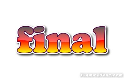 final Logo | Herramienta de diseño de logotipos gratuita de Flaming Text