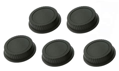 (5 Pcs) Rear Lens Cover Protective Caps for Canon DSLR SLR EF EF-S Lenses