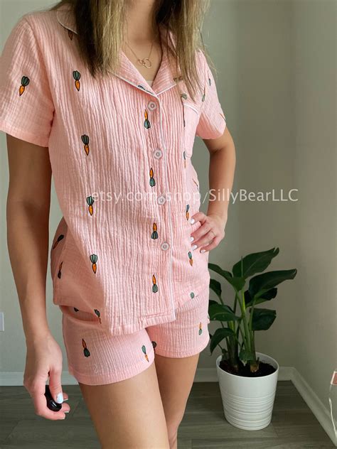 Organic Cotton Women Pajamas Set Comfort Sleepwear Set Female - Etsy