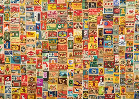 Vintage Matchboxes, 1000 Pieces, Colorcraft | Puzzle Warehouse