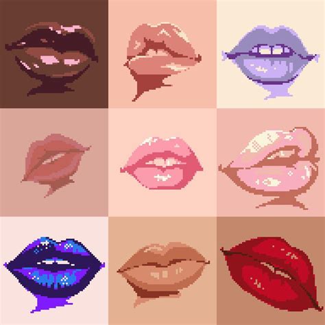 lips : r/PixelArt