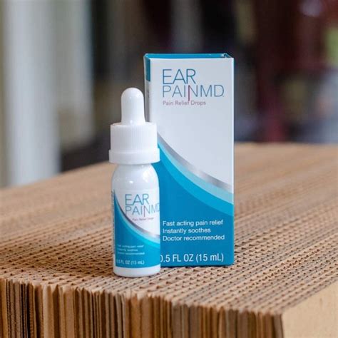 Ear Pain MD, Ear Pain Relief Drops, Earache Drops, Fast Pain Relief, 0.5 Oz - Tanga