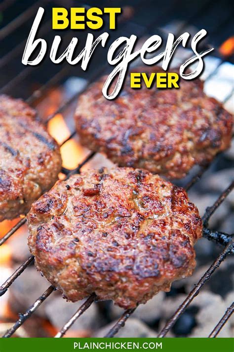 Grilled Burger Recipes, Grilling Recipes, Meat Recipes, Cooking Recipes, Best Grilled Burgers ...