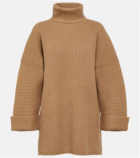 Max Mara Dula Wool And Cashmere Sweater in Brown | Lyst