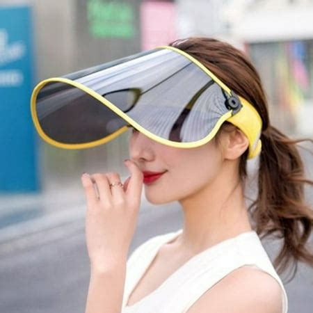 Polarized Sun Visor Female Sun Protection UV Outdoor Face Sun Hat Anti-fog Mask Anti Saliva ...