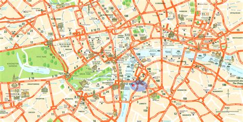 London Map Tourist Attractions - ToursMaps.com