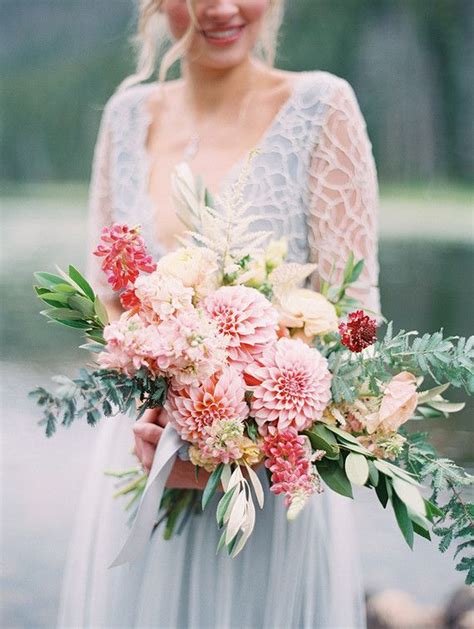 Pink dahlia bridal bouquet | Dahlias wedding, Dahlia bridal bouquet, Wedding flower trends