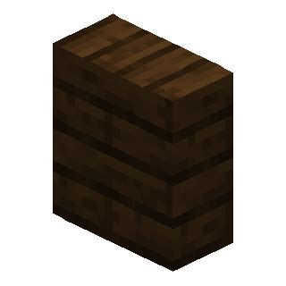 Vertical Dark Oak Slab | How to craft vertical dark oak slab in Minecraft | Minecraft Wiki