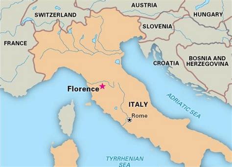 Where is Florence located in Italy?