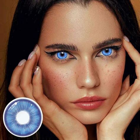 eveVeye E-Blink Blue Color Contact Lenses | 1 Year